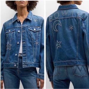 Mother x Bowie Denim The Bruiser Jean Jacket Under Pressure Beaded